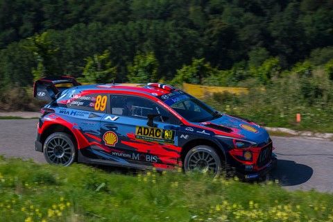 Mikkelsen-Jaeger sur Hyundai i20 WRC au Deutschland Rallye 2019