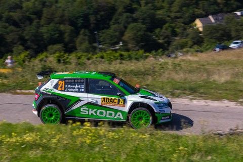 Rovanperä-Halttunen sur Skoda Fabia WRC2 au Deutschland Rallye 2019