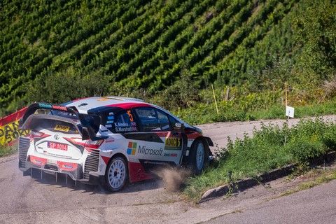 Meeke-Marshall sur Toyota Yaris WRC au Deutschland Rallye 2019