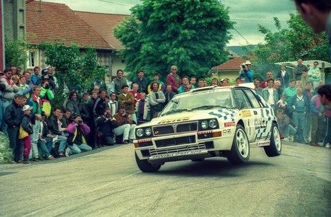 Bugalski (P'tit Bug)-Neyron sur Lancia delta HF Intégrale au rallye Alsace-Vosges 1993