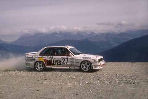 Brun-Petrocco sur BMW M3 au rallye du Mont-Blanc 1995