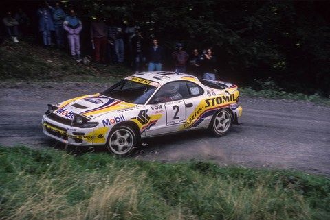 Holowczyk-Wislawski sur Toyota Celica GT4 au rallye du Mont-Blanc 1995