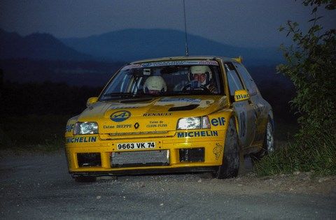 Jordan-Boyere sur Renault Clio Maxi au rallye du Mont-Blanc 1995