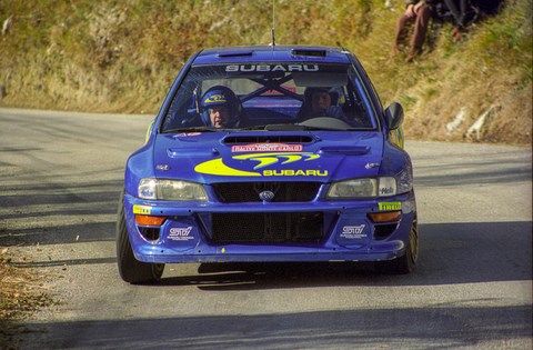 Mc Rae sur Subaru au Monte-Carle 1998