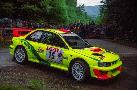 Rallye Alsace-Vosges 2000, équipage Jaquillard-Jaquillard su Subaru Impreza